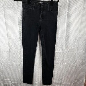 Lucky Brand Womens Black Skinny Jeans Size 0/25 Mid Rise Denim‎
